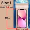Miniatyrbild 1 av 6: IPX8 Universal Vattentätt Fodral för iPhone 13 Vattentätt Fodral för iPhone 13 14 15 Plus 12 16 Mini Under Vatten Mobiltelefonfodral Champagne Champagne Gold L