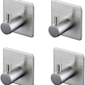 Miniatyrbild 1 av 5: Handdukskrokar, 4-pack, handdukshållare, väggkrokar, självhäftande krokar, självhäftande KLB