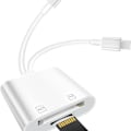 Miniatyrbild 1 av 7: Lightning till SD för iPhone/iPad, minneskortläsare med dubbla kortplatser