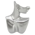 Miniatyrbild 4 av 5: Smyckesdisplay Mannekäng Harts Silver Högglansig Multifunktionell Heminredning Örhängesdisplay Byst för Halsband M