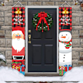Miniatyrbild 3 av 5: Julbanderoller Veranda Utomhus Julskylt Hängande Dekorationer för Jul Hem Utomhus Inomhus Gård Högtidstema Festtillbehör Dörr Garage Style 2