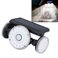 Miniatyrbild 1 av 8: Justerbara Spotlights Utomhus Solcellslampor, Rörelsesensor Säkerhetslampor med Fjärrkontroll Solcellsdrivna Strålkastare för Förbättrat Utomhusskydd