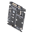 Miniatyrbild 3 av 8: M.2 till SATA-omvandlare, 2-i-1-adapter för högpresterande SSD-installation, Intel Standard Interface & Plug and Play för sömlös integrering med