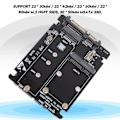 Miniatyrbild 5 av 8: M.2 till SATA-omvandlare, 2-i-1-adapter för högpresterande SSD-installation, Intel Standard Interface & Plug and Play för sömlös integrering med