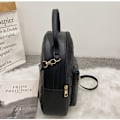 Miniatyrbild 4 av 5: Dam läder dagryggsäck liten elegant ryggsäck fashion casual ryggsäck