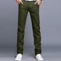 Miniatyrbild 1 av 2: Herrar Chino Byxor Casual Byxor Army Green 34 Army Green 34