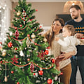 Miniatyrbild 3 av 4: Julgransprydnader Set, Dekorativa Hängande Kulor för Julgranar Julfest Dekor Red gold