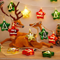 Miniatyrbild 3 av 5: Julgransbelysning, 3 meter 20 LED Batteridriven Julbelysning Inomhusdekoration, Julgranskuleljus för Julfestdekor Style 2
