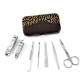 Miniatyrbild 6 av 6: 7 Delars Manikyrset i Rostfritt Stål Nagelklippare Trimmer Grooming Kit Pedikyr Tånagel Konstverktyg Set