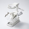 Miniatyrbild 5 av 5: Belyst förstoringsglasställ, flexibel metallslang för anpassad positionering, drivs av extern adapter eller batterier för långvarig användning