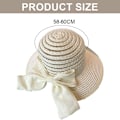 Miniatyrbild 5 av 6: 58-60cm hatt omkrets, stråhatt, dam sommar rosett, ihålig mesh solskydd KLB