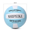 Miniatyrbild 5 av 5: Officiell volleyboll, tjockare PU, vattentät, explosionssäker, för barn, flickor, pojkar, inomhusträning, utomhusspel, sandstrand, pool Blue and white