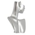 Miniatyrbild 3 av 5: Smyckesdisplay Mannekäng Harts Silver Högglansig Multifunktionell Heminredning Örhängesdisplay Byst för Halsband M