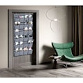 Miniatyrbild 2 av 5: Elegant platsbesparande skohylla, hängande skoställ med non-woven tyg, skoförvaring över dörren med stora fickor, ventilerande meshdesign