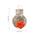 Miniatyrbild 3 av 8: Återanvändbara Partyflaskor, Klassisk Glödlampsdesign Transparent + Röda Plast Spritbollar, Fyllbara Julgranskulor för Återanvändbara Partyflaskor DIY