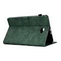Miniatyrbild 4 av 5: SQBB För Samsung Galaxy Tab A 10.1 (2016) T580 Tower Bike Butterfly Pattern Printed Microfiber Läder Tablet Fodral Vikbar Stand Case P Green