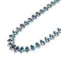 Miniatyrbild 7 av 8: Rhinestone Klokedja 1 Yard Lång Glittrande Elegant Mångsidig Rhinestone Rem för Smycken Kläder DIY Blå