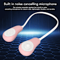 Miniatyrbild 7 av 8: Nackbands Bluetooth-högtalare Stereo Handsfree Brusreducering Bärbar Högtalare för Hem Utomhussporter Resor Rosa