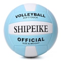 Miniatyrbild 1 av 5: Officiell volleyboll, tjockare PU, vattentät, explosionssäker, för barn, flickor, pojkar, inomhusträning, utomhusspel, sandstrand, pool Blue and white