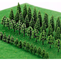 Miniatyrbild 1 av 5: 50 modellträd, 3D modellträd, mikro träd modeller, modell tåg tr