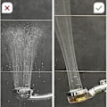 Miniatyrbild 2 av 4: Eco-tornado Blå - Dubbelpack - Vattenbesparande tryckhöjande duschmunstycke - 360 roterande handdusch - Duschmunstycke med antikalkfunktion