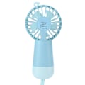 Miniatyrbild 6 av 7: Handhållen USB Mini Fläkt 3 Hastigheter Uppladdningsbar Portabel Luftkylare med LED-Lampa för Hemmet Utomhus Blå