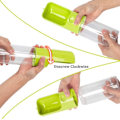 Miniatyrbild 6 av 6: Hundvattenflaska Dispenser, Vattenflaska för Hundar, Portabla Hundvattenflaskor för Promenader Resor Husdjur Hunddrickskopp 443ml Green