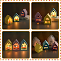 Miniatyrbild 3 av 6: Silikonformar Hus DIY Silikonform Julform Ljusstake Julform Hus Gipsform Silikonform Ljusstake (1 st) 1 del