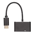 Miniatyrbild 2 av 8: 2 i 1 DP-adapter DP till VGA DP till HD Multimedia-adapter 720P/1080i/1080P-omvandlare för bärbar dator stationär dator