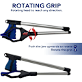 Miniatyrbild 3 av 5: Fällbar Sophämtare Lång Arm Skräpplockare med Magnetisk Spets, Ergonomiskt Handtag med Roterande Huvud - Grabber Stick Sophämtare - Halksäker