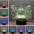 Miniatyrbild 2 av 7: Luffy 5 huvudpersoner Night Light Monkey D. Luffy Roronoa Zor