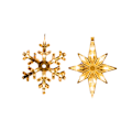 Miniatyrbild 2 av 5: Batteridriven varmvit, jul LED-ljus Polaris + Snowflake