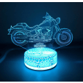 Pikkukuva 1 / 7: Harley Davidson Moottoripyörä Lamppu Yövalo Lahjat 3D 7 Väri