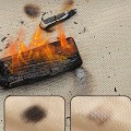 Miniatyrbilde 5 av 8: Camping Brannsikker duk Flammehemmende isolasjonsmatte filt white 60*80cm