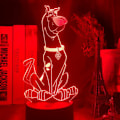 Miniatyrbild 4 av 6: Söt Scooby Doo 3D LED färgglad nattljus Touch/Remote Con