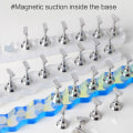 Miniatyrbillede 4 af 11: 1 stk Akryl Negledesign Øvelsesstativ Magnetiske negleholdere Træningsstativ til negledisplay DIY Neglekrystalholder D