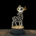 Miniatyrbilde 7 av 7: USB Milu 3D Akryl Dekor LED-lampe Hjemmeinnredning Nattlampe