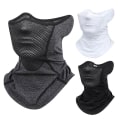 Miniatyrbillede 4 af 8: Ice Silk Sports Hals Damask Udendørs Støv Ansigt Cover Black