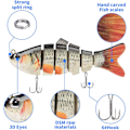Miniatyrbillede 2 af 7: Fiskedrag til basørred 97 mm multi svømmeagn Langsomt synkende bioniske svømmebasagn Naturtro fiskedrag, 3-pak (pakke med 3-C)