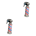 Miniatyrbild 1 av 5: 1/2 Multifunktionell Barber Spray Flaska Retro Stripes för Salong Grey 200ml 2Set