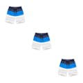 Pikkukuva 2 / 5: 1/2/3/5 Hengittävät ja tyylikkäät miesten shortsit - kesään Blue and Dark Blue XL,1 3PCS