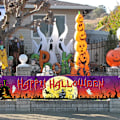 Pikkukuva 4 / 5: Aavemainen kummitustalo Halloween-tausta - Kauhuyö