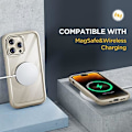 Miniatyrbild 6 av 8: Miracase Glass Series Designad för iPhone 14 Pro Max Case 6,7 tum, [2023 Upgrade] Bumper Case med inbyggd 9H härdat glas Scr Bean Yellow