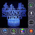 Miniatyrbillede 1 af 7: Stranger Things Led Optisk Illusion Lampe Dagslys Natlampe B