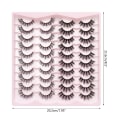 Pikkukuva 5 / 11: Tekoripset Irtoripset Cat-Eye Ripsienpidennykset Tekominkkiripset Luonnollisen näköiset Muhkeat Wispy-ripset, jotka näyttävät pidennyksiltä 5