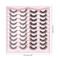 Pikkukuva 5 / 11: Tekoripset Irtoripset Cat-Eye Ripsienpidennykset Tekominkkiripset Luonnollisen näköiset Muhkeat Wispy-ripset, jotka näyttävät pidennyksiltä 7