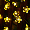 Miniatyrbillede 2 af 3: Fairy Lights Juledekorative lamper 10 meter 100 lysdioder, 8 blinkende tilstande med bagkontakt tilslutningsbar