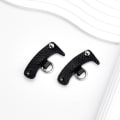 Miniatyrbild 3 av 8: 1Set Väskrem För Mini Punch-Free Läder Axelrem Black with gold