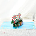 Pikkukuva 5 / 5: Hyvää Joulua pop-up -kortti, 3D pop-up -onnittelukortti jouluun, pop-up -joulukortti, 3D-joulukortti