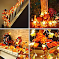 Miniatyrbillede 5 af 5: 1. 6M 40 LED Ahornblad Lys Kæde Juledekoration
